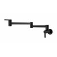 thumbnail image 1 of Arrival Matte Black Wall Mount Pot Filler Kitchen Faucet Single Cold Tap Brushed Golden/Chrome/Nickel ,High Water Flow Rate, 1 of 7
