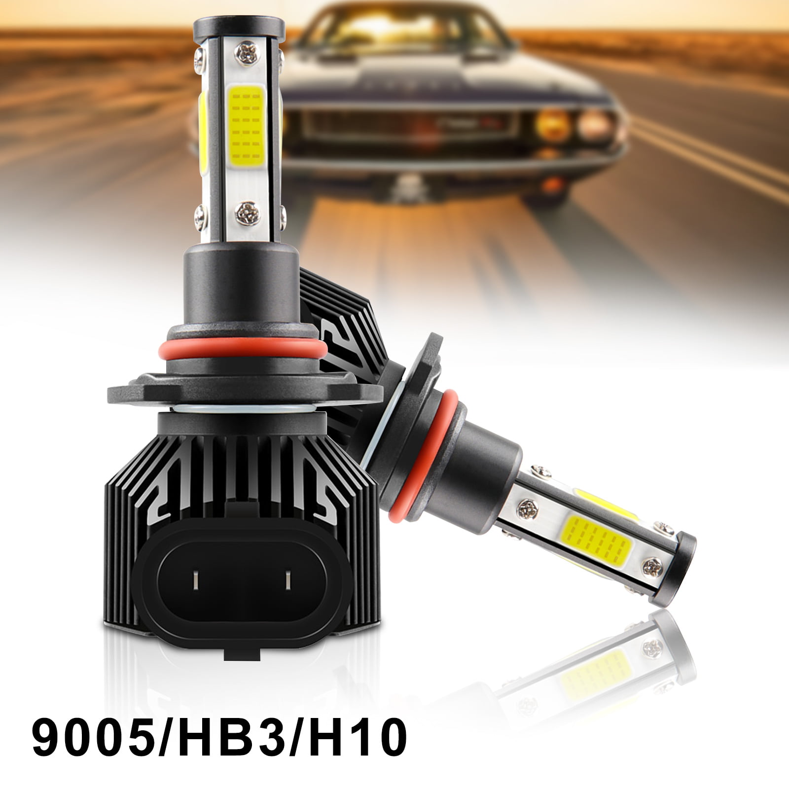 9005 HB3 H10 30SMD 3030 Red Car LED Bulbs Lamp DRL Headlight Fog Driving Light