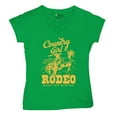 thumbnail image 5 of Country Girl Rodeo Women's V-Neck T-shirt Vintage Cowgirl, 5 of 7