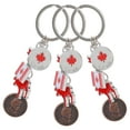 thumbnail image 4 of 3 llaveros decorativos con la bandera canadiense, colgantes, originales, ideales como regalo para amigos, familiares o compañeros (B00026)., 4 of 7