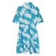 thumbnail image 5 of Puntoco Vestido De Manga Corta Con Cuello En V, Vestido Bohemio Informal De Talla Grande Con Cuello En V, Liso Y Estampado, De Manga Corta, Vestido Con Vuelo, Azul Cielo Xxxxl, 5 of 7