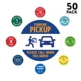 thumbnail image 2 of Koyal Wholesale Social Distancing Curbside Pickup, Please Call When You Arrive Orange/Purple Business Sign, 50-Pk, 2 of 5