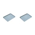 thumbnail image 2 of Injueey Bandeja rectangular de plástico multifuncional para diversos usos Bandeja de plástico rectangular de amplia aplicación grande azul azul grande 2Conjunto, 2 of 6