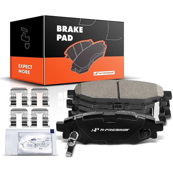 A-Premium Rear Ceramic Disc Brake Pads Set Compatible with Select Scion and Subaru Models - Impreza 2008-2019 Legacy/Outback 2005-2014 WRX 2013-2016 Forester 2009-2018 (XV) Crosstrek BRZ FR-S
