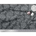 thumbnail image 2 of Soimoi Moss Georgette Fabric Artistic Paisley Print Fabric by The Yard 42 Inch Wide, 2 of 3