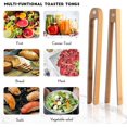 thumbnail image 6 of 2 Pieces 8.7 Inch Wooden Toaster Tongs With Magnet Magnetic Bamboo Toaster Tongs Wood Toast Tongs Natural Bamboo Kitchen Utensil Accessories for Cooking Bagel Cake Muffin Bread, 6 of 7