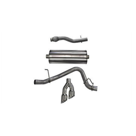 Corsa 2015 GMC Yukon XL 1500 5.3L V8 3in Cat-Back Single Side Exit Twin 4in Polished Tips