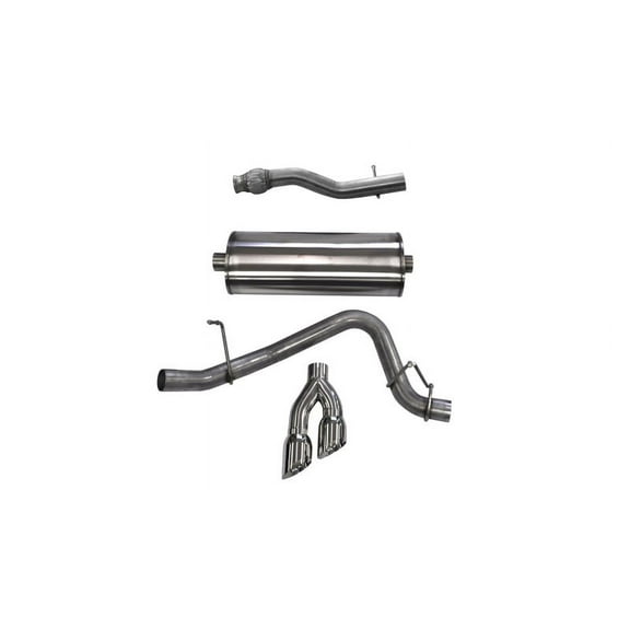 Corsa 2015 GMC Yukon XL 1500 5.3L V8 3in Cat-Back Single Side Exit Twin 4in Polished Tips