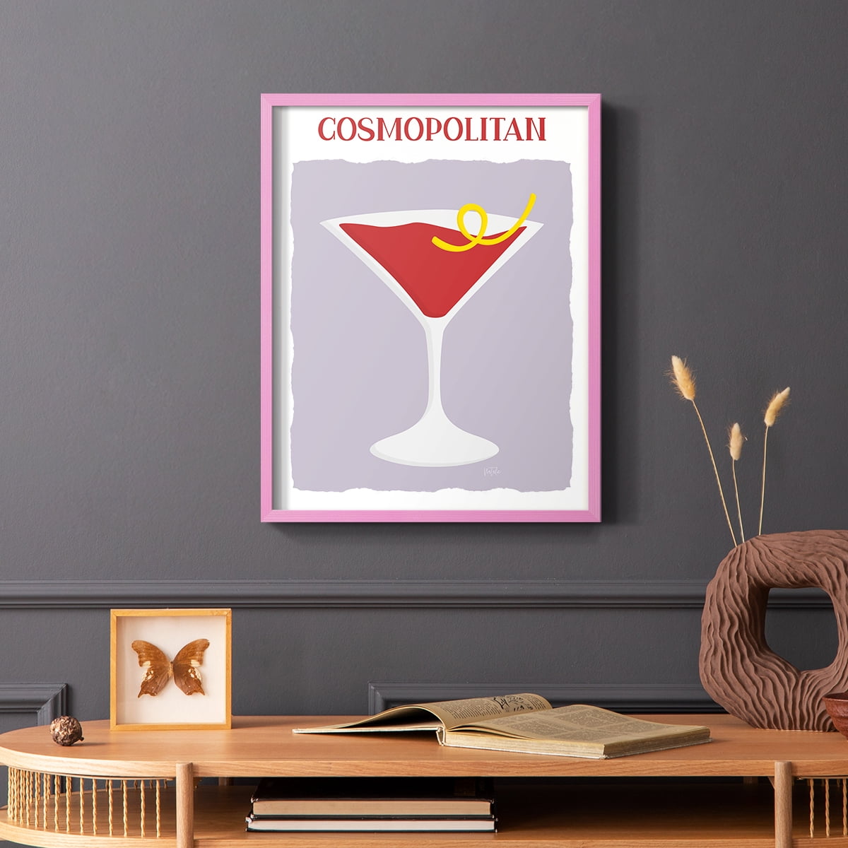Cosmo in Paper Solid Wood 8 x 10 Framed Print