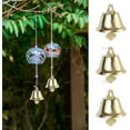 thumbnail image 3 of , Mini Gold Liberty Jingle Bells for Craft Making Wind Chimes and Favor Decorating (60 Pack, 26 mm/1 inch), 3 of 5