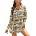 thumbnail image 1 of Ensembles de Pyjama pour Femmes Imprimé Homards Pyjamas Mode Rose et Bleu Vêtements de Nuit Printemps Manches Longues 2 Pcs Décontracté, 1 of 5