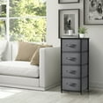 thumbnail image 3 of Sorbus 4 Drawer Bedside Nightstand Chest Tower Bedroom Dresser Assorted Colors Black, 3 of 6