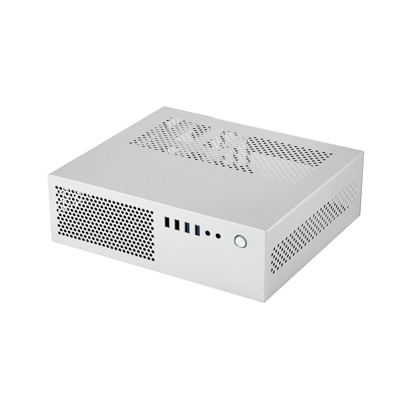 Wzmzjy Computer Case 3.0 USB Wall Mounted Placement Office Professional Practical Steel Argent