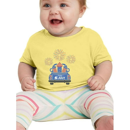 

Happy 4Th Of July Fireworks T-Shirt Infant -Image by Shutterstock 24 Months