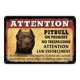 thumbnail image 2 of Augper Clearance Warning Beware Of Dog Metal Sign No Trespassing Dog On Premises Stop Keep Gate Shut Do Not Enter Without Permission Or Owner Present, Suitable, 2 of 9