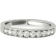 thumbnail image 4 of AoneJewelry 10K 0.25 Carat Solid Rose, White & Yellow Gold Wedding Diamond Band, 4 of 5