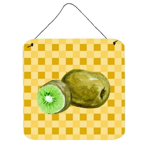Carolines Treasures BB7231DS66 Kiwi on Basketweave Wall or Door Hanging Prints