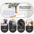 thumbnail image 3 of COOPHYA 2Pcs Woven Storage Boxes Lattice Design Organization For School Use White, 3 of 6