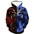 thumbnail image 4 of Sudadera con capucha para hombre, estampado 3D, sudadera Battle Wolf, ropa deportiva con cordón, camisetas de manga larga, jersey de calle, ropa para hombre, 4 of 5