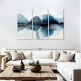thumbnail image 3 of Elephant Stock Mystic Horizon I Wall Art - Horizontal Multi Panel Canvas - Living Room Wall Decor - Abstract Multi Panel - Black And Blue Decor By Annie Warren - 74" x 48", 3 of 8