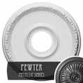 thumbnail image 3 of Ekena Millwork 16 1/2"OD x 3 7/8"ID x 1 1/2"P Medea Ceiling Medallion (Fits Canopies up to 5 3/8"), Hand-Painted Pewter, 3 of 5