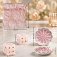 thumbnail image 7 of 2Pcs Mahjong Dice Set, Natural Pink Crystal Gemstone D6 Dice with Velvet Pouch & Ceramic Tray, 16mm Stone Dice for American Mahjong, Mahjong Accessories, Board Games & Gift for Players, 7 of 7