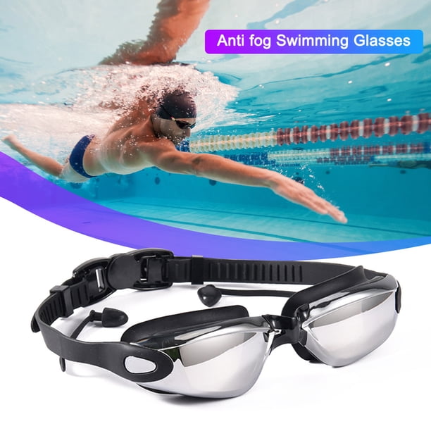 Gafas de natación para miopía, gafas de natación de silicona antivaho para adultos para hombres y mujeres