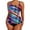 Multicolour, variant on Swim Tankini Top For Women Split Printing Square Corner Bathing Suit For Women Swimsuit Tops Multicolour L