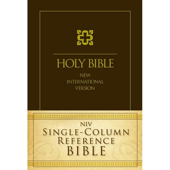 NIV, Single-Column Reference Bible, Hardcover