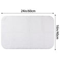 thumbnail image 6 of Unique Bargains Cotton Mat Rug Plush Water Absorbent Luxury Rectangular Machine Washable White 16" x 24", 6 of 6