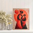thumbnail image 2 of Qisvanset Elegant Orange Orchid Canvas Print 12x16 Inch Bedroom Art, 2 of 8