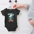 thumbnail image 5 of Urban Smurf Good Vibes Graffiti Drip Romper Boys or Girls Infant Baby Brisco Brands NB, 5 of 6