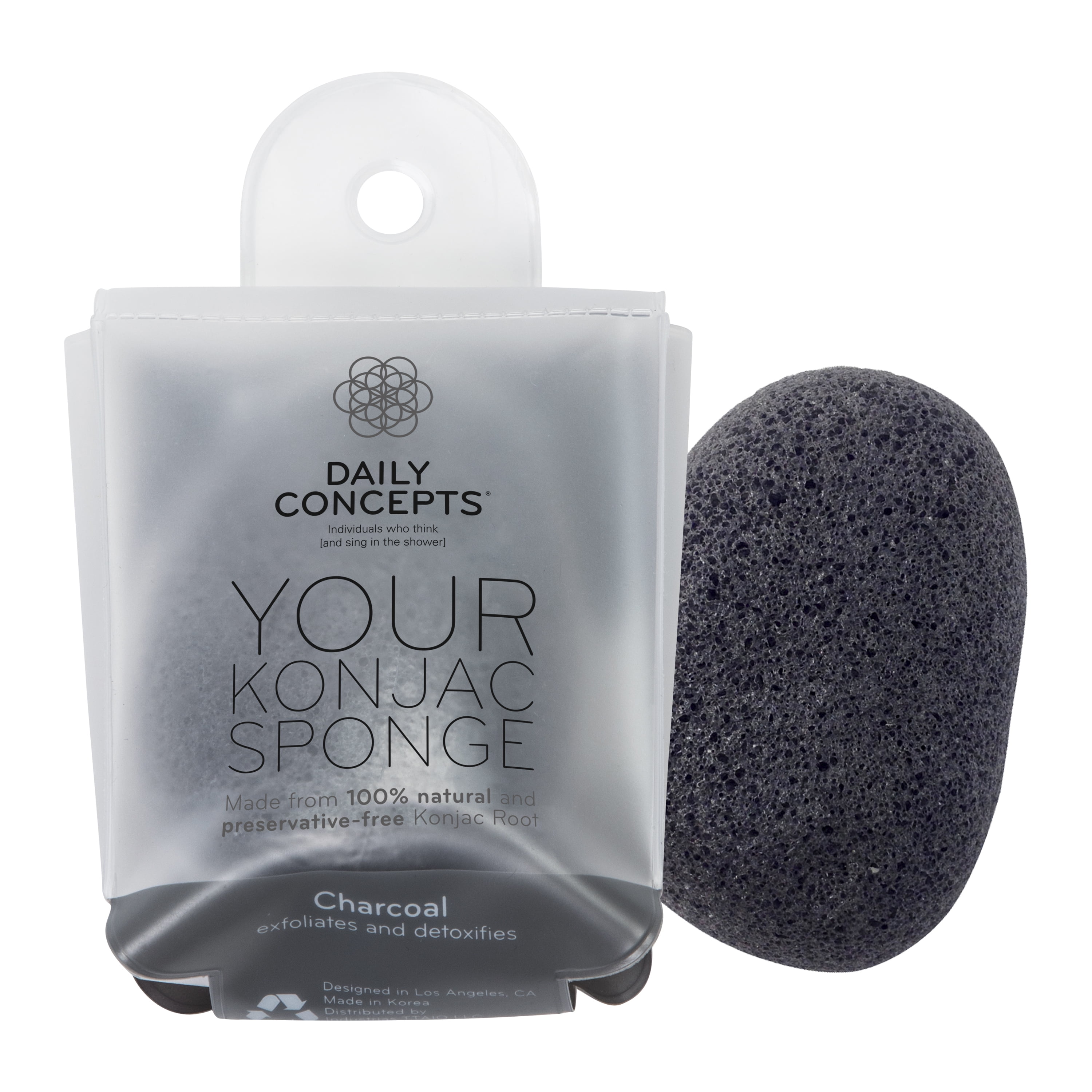 Daily Concepts Your Konjac Face Sponge Charcoal