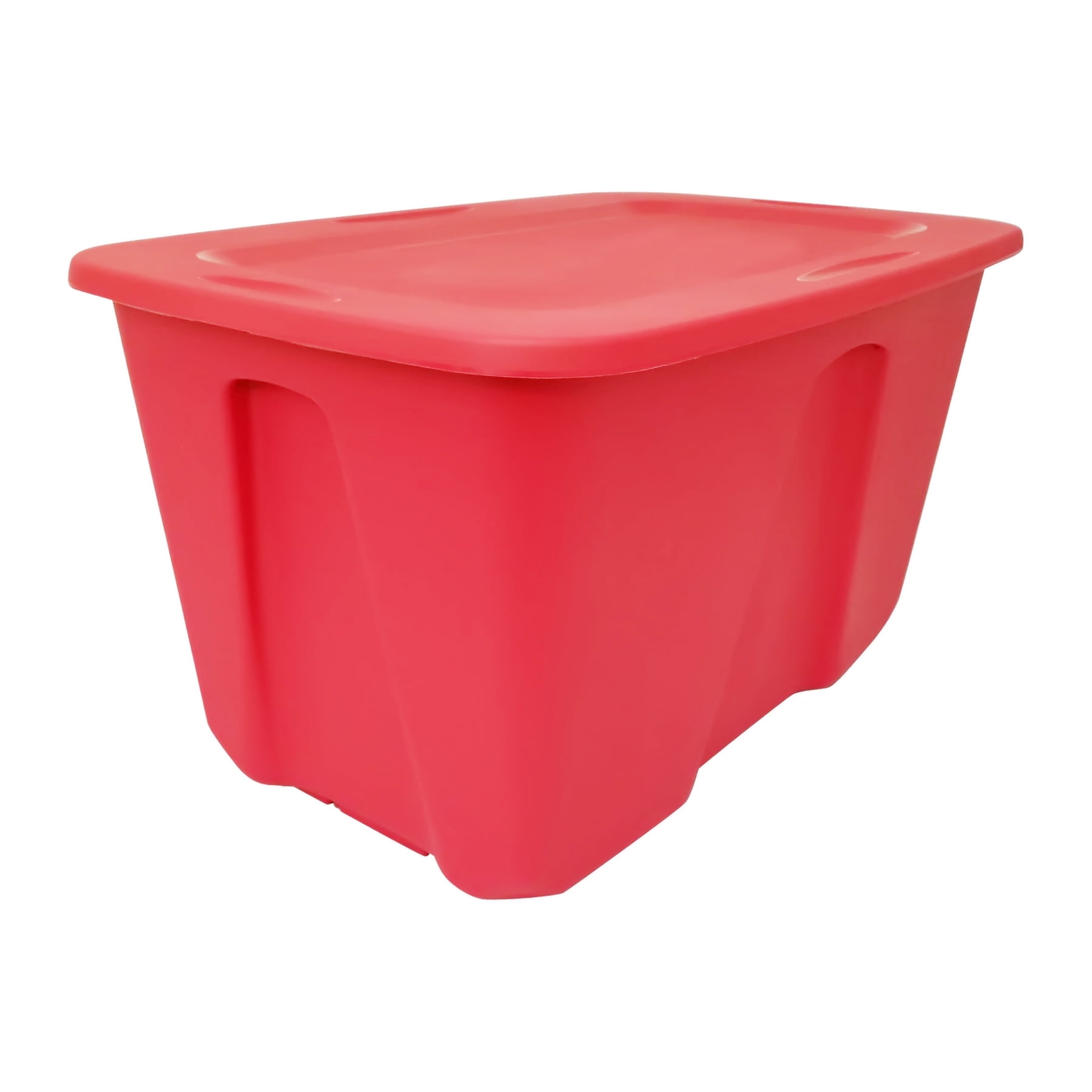 Homz 32 Gallon Red Holiday Storage Tote, Set of 2