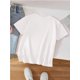 thumbnail image 2 of Girls' Casual Knit T-Shirt - "Happy First of School" Print, Crew Neck, Short Sleeve, Machine Washable - with Colorful Pencil & Flower Design, 2 of 6
