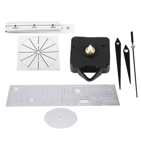 DIY Large 3 D Modern Wall Clock, Frameless and Non Ticking for Living Room Sleek Silver Design