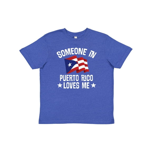 Inktastic Someone in Puerto Rico Loves Me Youth T-Shirt