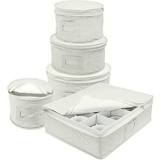 VERONLY China Storage Set, Hard Shell and Stackable, for Dinnerware Storage  and Transport,Wine Glass Storage Box,Mug Storage Box, Stemware Storage  Container,Storage Case with Dividers - Yahoo Shopping