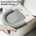 thumbnail image 6 of Eliaeconx Toilet Seat Cover, Waterproof Washable O-Shape Bathroom Toilet Seat, Household Comfortable Cushion for Year Round Use, Easy Installation, Gray, 6 of 6