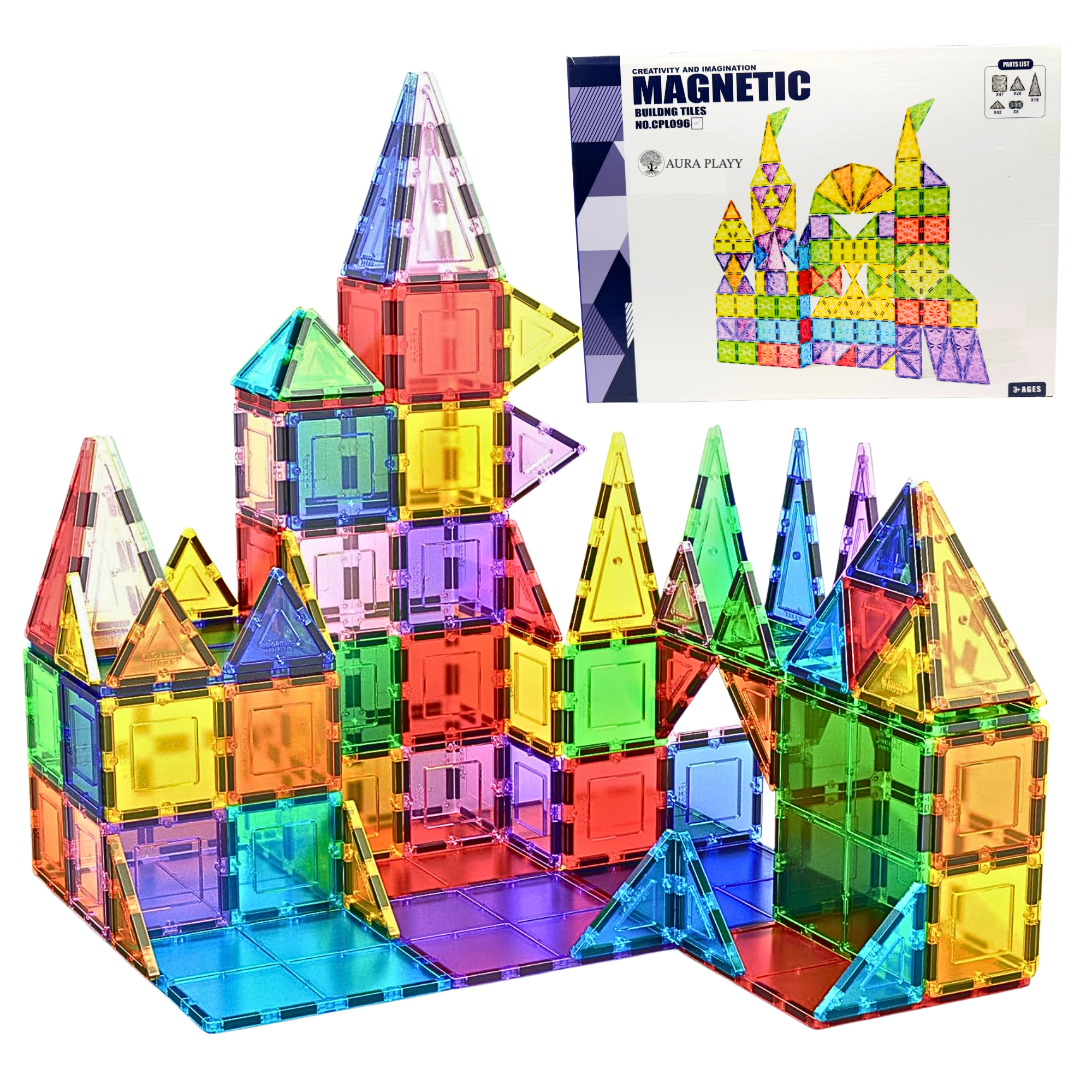 Minecraft Creekside Cabin Magnetic Blocks – 107-Piece Creative
