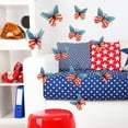 thumbnail image 4 of Avdolw 4th of July 3D Red, White & Blue Butterfly Wall Stickers - Independence Day Decorative Room Decor (24-Pack), 4 of 6