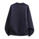 thumbnail image 4 of Blusas y camisas de manga larga con cuello redondo para hombre, estilo casual, de color liso, con cordón ajustable, sudaderas con capucha de manga larga, blusa de poliéster para hombre, 4 of 6