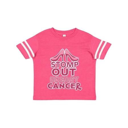 

Inktastic Stomp Out Breast Cancer with Pink Heels Boys or Girls Toddler T-Shirt