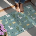 thumbnail image 4 of LightBlue Cartoon Dinosaurs Cacti Pattern Door Rugs,Washable Non Slip Door Mats Indoor,Decorative Door Mats,Entry Mat Indoor for Entrance,Bedroom,Kitchen,Bathroom,20"x32", 4 of 6
