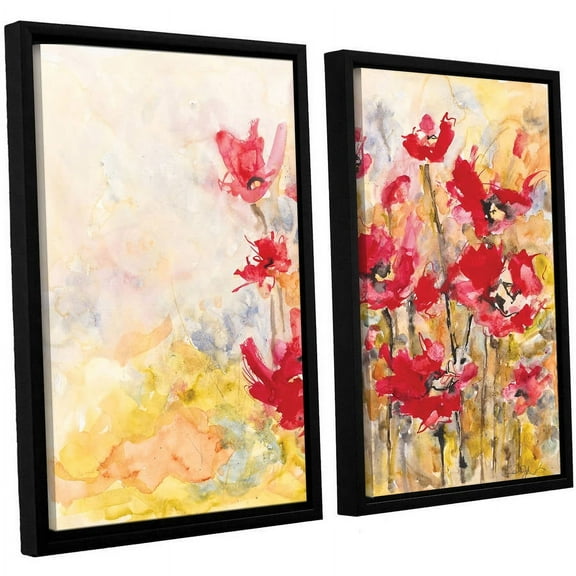 ArtWall Karin Johannesson "Wildflowers II" 2-Piece Floater Framed Canvas Set