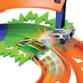 thumbnail image 3 of Hot Wheels Whip Around Raceway, 2 Toy Cars in 1:64 Scale, Storage - Walmart Exclusive, 3 of 7