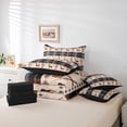 thumbnail image 6 of Manfei Woodland Animal Deer 7-Piece Twin Bedding Sets,Country Farmhouse Lodge Bedding Comforter Set,Brown Blue Sheet Sets For Teens,Luxury Bedroom Decor Reversible, 6 of 8