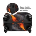 thumbnail image 2 of Xecao Molten Lava Abstract Flow Print Elastic Luggage Cover, Double-sided Print , Perfect for Travel, Business, and Daily Use (Suitcase Not Included)-Large, 2 of 7