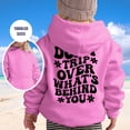 thumbnail image 2 of Vividxx Hoodies For Girls Long Sleeve Soft Sweatshirt Letter Print Kids Cute Pullovers Top Fashion Casual Hoodie For Fall Winter Clothes 5-6 Years, 2 of 5