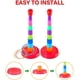 thumbnail image 3 of kits de juego de lanzamiento de anillos deportivos para niños de plástico de 18 pulgadas, juego de lanzamiento de anillos colorido, 3 of 5